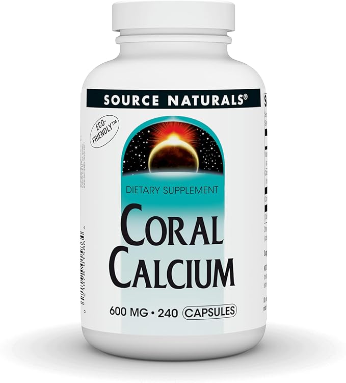 Source Naturals Coral Calcium - 600mg - 240 Capsules