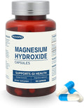 Magnesium Hydroxide Capsules Contains 270 mg of Magnesium Relieve Constipation and Indigestion Support Intestinal Motility Gut Health for Women and Men (120 Capsules)