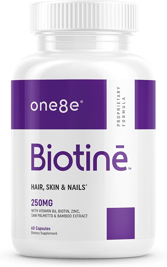 Biotinē 10000 mcg – Premium Biotin Formula with B‑Vitamins Zinc Magnesium &amp Botanical Blend – Supports Strong Hair Radiant Skin &amp Healthy Nails – 60 Capsules
