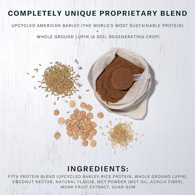 FYTA - Vanilla Protein Powder Plant Based with Better Taste &amp Texture Than Whey Protein - Non-GMO &amp Dairy Free Protein Powder Vegan for Women &amp Men - Caramel Vanilla 630g