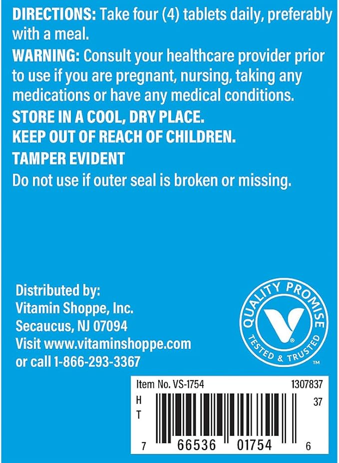 The Vitamin Shoppe Calcium Citrate 400IU - Bone Strength Teeth Health &amp Muscle Function Highly Absorbable (240 Tablets)