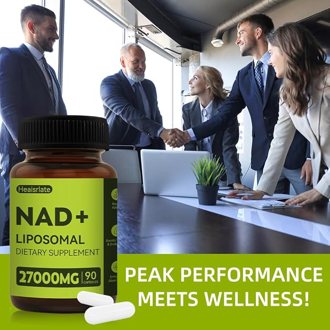 NAD+ Supplement 1000mg with Resveratrol &amp Quercetin - Nad Nicotinamide Adenine Dinucleotide Anti-Aging Formula - Cellular Energy Booster &amp Brain Health Support - NMN Alternative NAD Supplement