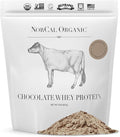 NorCal Organic Chocolate Whey Protein | 100% USA Grass-Fed USDA Certified | Naturally Flavored with Raw Cacao from California Family Farms | 32 Ounce (Pack of 1) - 32 Servings
