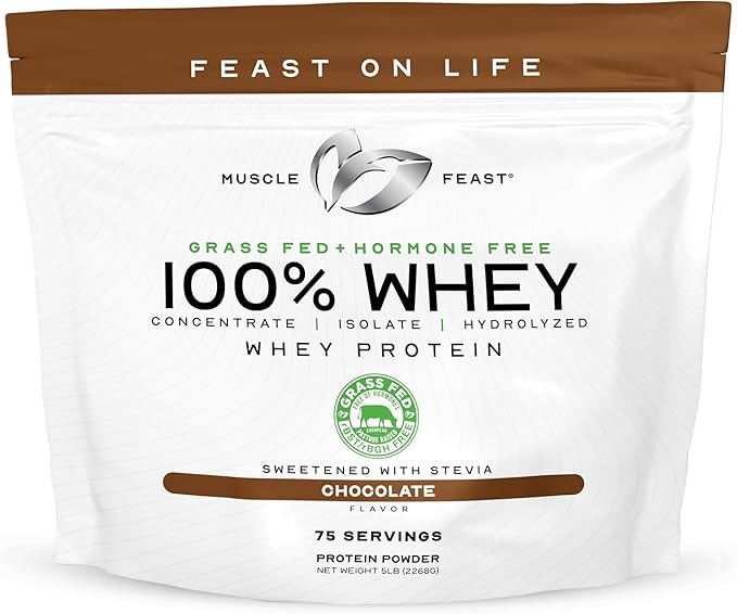 Muscle Feast Bundle – Whey Protein Blend (Chocolate 5lb) + Creapure Micronized Creatine Monohydrate (Unflavored 250g) – 1 Unit Each