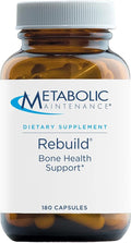 Metabolic Maintenance Rebuild - Bone Health Support Calcium Supplement for Women &amp Men Vitamins D + K2 Zinc Magnesium Citrate + Trace Minerals No Fillers - 180 Capsules