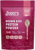 Judee's Gluten Free Brown Rice Protein Powder - Plant-Based Vegan Protein - Gluten-Free Meal Replacement - 1.5 lb Unflavored