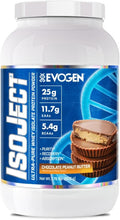 Evogen Isoject - Whey Protein Isolate | Ultra-Pure Whey Protein Powder with Ignitor Enzymes BCAAs and EAAs | Enhanced Absorption &amp Recovery | Chocolate Peanut Butter | 25 Servings