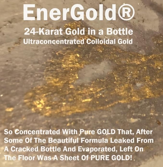 EnerGold® Monoatomic Gold/ORMUS: World's ONLY Pure-G O L D! Deflect Radiation EMFs &amp Low-Energy Frequencies Repair DNA Pineal Gland &amp All Tissues of the Body Energize Aura Chakras...