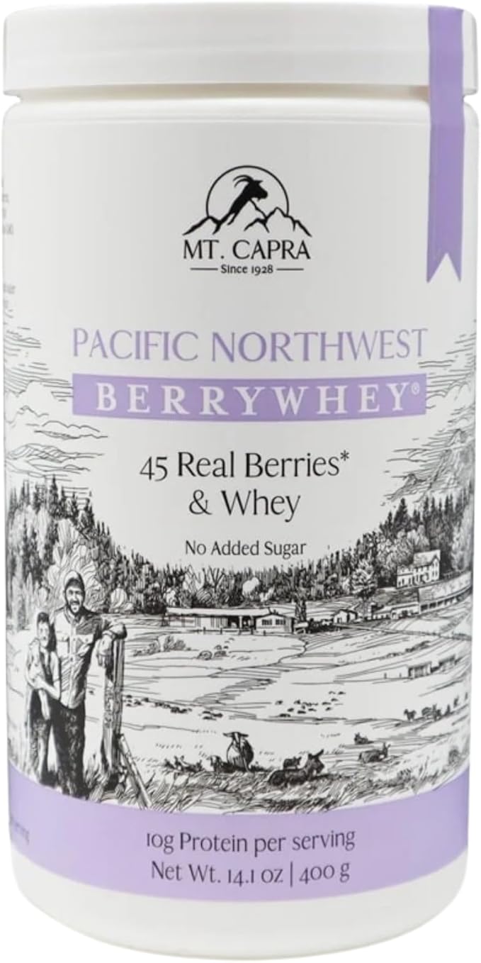 Mt. Capra Clean Whey Protein (Vanilla Bean) and Pacific Northwest BerryWhey