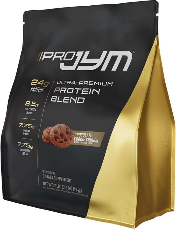 JYM Supplement Science Pro JYM Chocolate Cookie Crunch Protein Powder - Whey Protein Isolates Casein &amp Milk Protein Lean Muscle Building for Men &amp Women 22 Servings