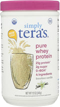 Simply Tera's Bourbon Vanilla Flavor Pure Whey Protein Powder Lactose Free 12 Ounces (Pack of 1)