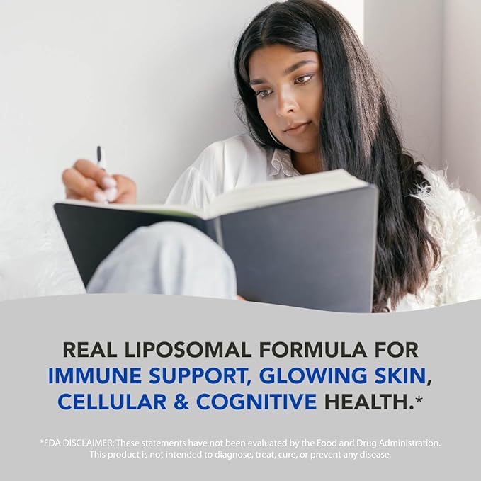 Antioxidant Bundle - Liposomal Vitamin C Quali®-C 1000mg + Liposomal Glutathione Setria® 500mg - Non-GMO Vegan Liquid Formulas for Immune Support Radiant Skin &amp Graceful Aging. Soy Free.