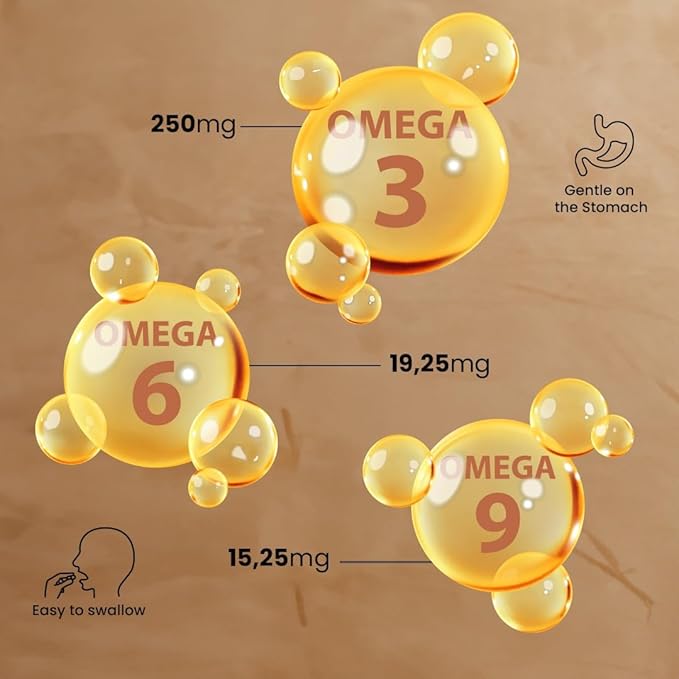 Vegan Omega Gold - Omega 3 6 and 9 Supplement 30 Capsules