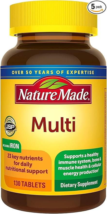 Nature Made Multi Complete Tablets 130 ea (Pack of 5)