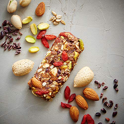 Mammoth Bar Goji Berry Trail Mix - 10 Organic Protein Bars – Prebiotic • Paleo • Gluten Free • Egg Protein • GMO Free • Raw • Premium Nuts