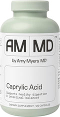 Amy Myers MD Caprylic Acid - Digestion Support Supplement for Intestinal Balance - Supports a Balanced Microbiome for Gut Health - Gluten-Free Dairy-Free &amp Non-Soy - 120 Capsules (60 Servings)