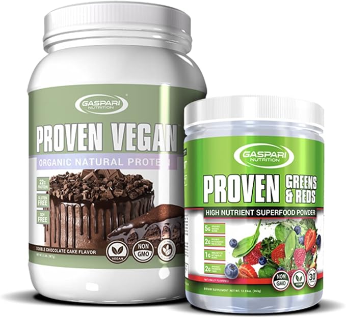 Gaspari Nutrition Proven Vegan Protein Organic Natural Protein Gluten Free Soy Free NON GMO (2lbs Vanilla Chai Latte)