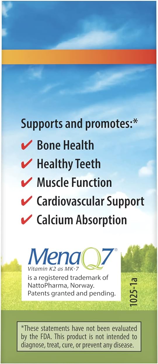 Carlson - Super Daily D3 + K2 125 mcg (5000 IU) Vitamin D3 90 mcg Vitamin K2 as MK-7 Bone Support 90 Liquid Drops (2.54 mL)