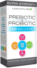 Olympian Labs Lean &amp Pure Extra Strength Prebiotic and Probiotic 50 Billion CFU Delayed Release Blister Pack of 30 Tabs