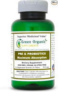 Green Organic Supplements Probiotics + Prebiotics (Pack of 1)