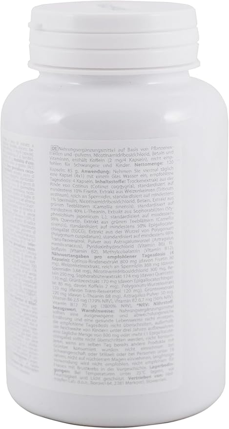 Heiltropfen Eternal Vital - Natural Ageless Vitality | 12-Compound Complex | 120 Veggie Capsules | Dietary Supplement | Third-Party Tested