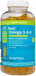 Omega 3-6-9 Dietary Supplement (325 ct.) May Support Heart &amp Cardiovascular Health* May Promote Eye Health