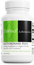 DAVINCI Labs Nattokinase Plus - High-Potency Nattokinase Supplement for Comprehensive Blood Flow Support for Men &amp Women - Formulated with Antioxidant Support - Gluten Free - 60 Vegetarian Capsule