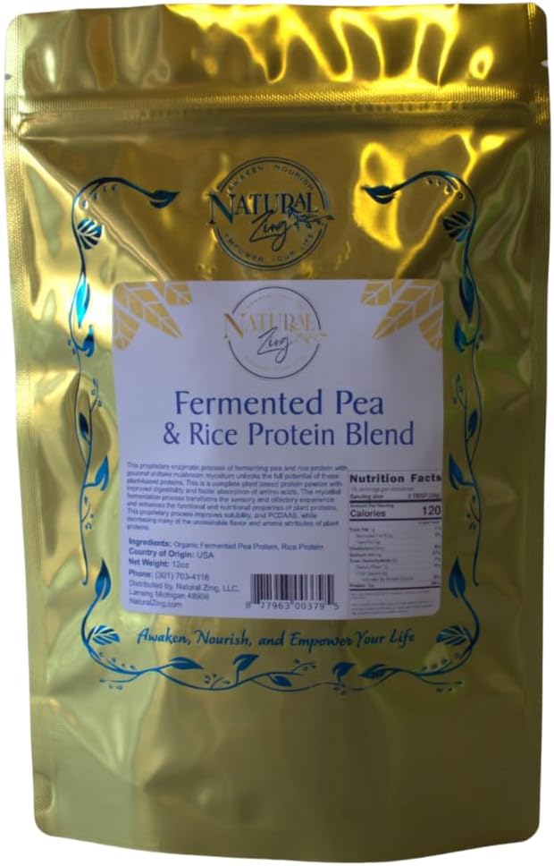 Fermented Brown Rice/Pea Protein Blend (Raw Organic) 16 oz