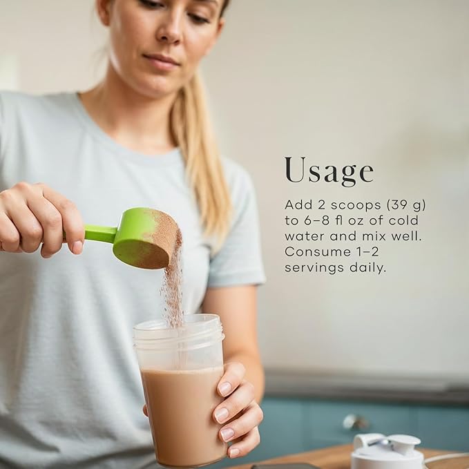 Modere Pure Chocolate Whey Protein Powder: Rich Chocolate Flavor Easy to Mix Daily Protein Formula for Shakes and Smoothies Container - 585 g