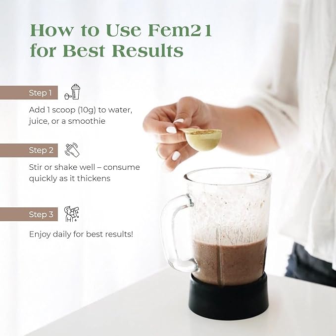 Nutritional Supplement for Women Herbal Blend with 21 Superfoods for Women’s Wellness and Vitality with Prebiotics Probiotics and Antioxidants 1-Month Supply 300 g