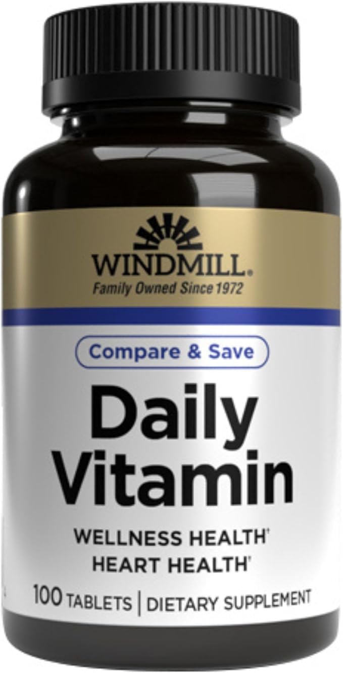Windmill Comparables Daily Vitamin Tablets 100 Tablets (Pack of 12)