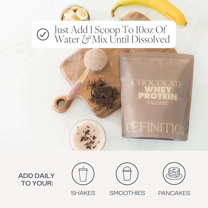 Whey Protein Isolate for Women 20g Protein 0g Sugar 90 Calories Stevia-Free Grass-Fed &amp Pasture Raised Chocolate 1 lb