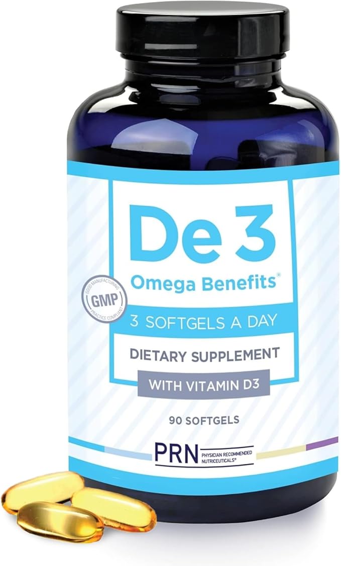 De3 Dry Eye Ultra Pure rTG Omega 3 – Support for Dry Eyes - 2400 mg EPA &amp DHA – New &amp Improved-Burpless-3 per day serving 1-month supply