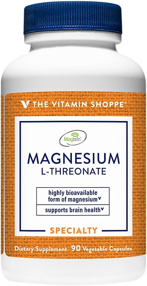 The Vitamin Shoppe Magnesium - Muscle Relaxation Bone Health &amp Energy Production Support Daily Mineral (90 Vegetable Capsules)