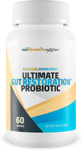 Biblical Super Foods Ultimate Gut Restoration Probiotic - Our Best Gut Restore Probiotic Formula - Ultimate Micro Biome Probiotics - Probiotics and Prebiotics - Synbiotic Vitamin D Immunity Capsules