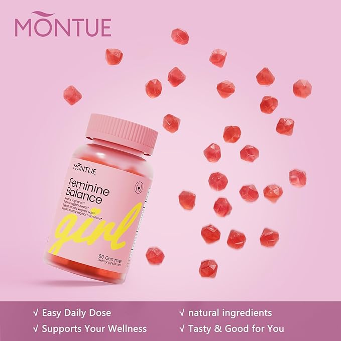 Pineapple Probiotic Gummies for Women pH Balance 10B CFU Bacillus Coagulans 200mg Vitamin C Sugar-Free Feminine Support for Vaginal Health &amp Odor Vegan Gluten-Free 60 Gummies (30 Servings)