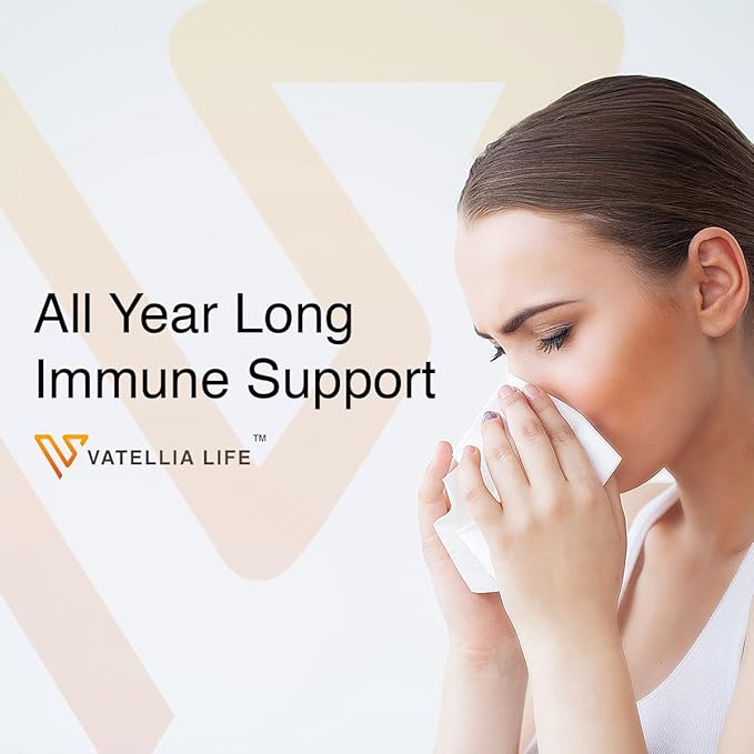 Vatellia Life Immune Up High-Absorption Vitamin C D3 A + Zinc | Immune Support | Improve Cellular Health | Microbial Defense | 120 Capsules (60 Day Supply)