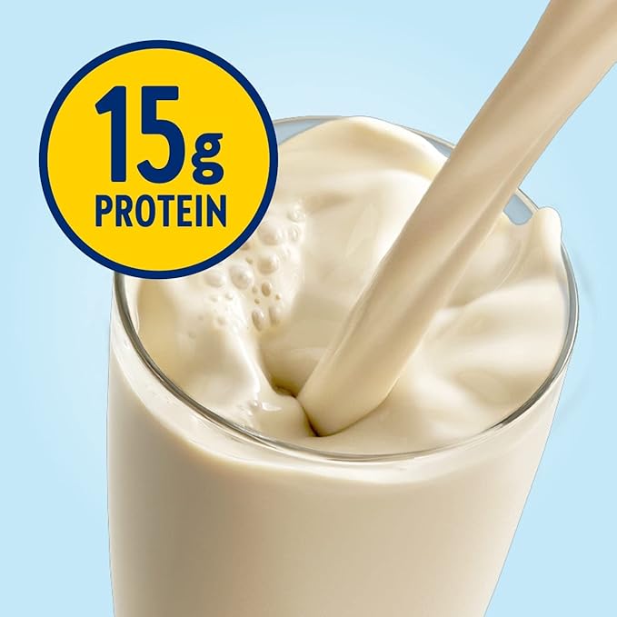 Glucerna Hunger Smart Diabetes Care Shake Classic Vanilla Diabetic Meal Replacement to Support Blood Sugar Management 15g Protein 180 Calories Ready to Drink 10 Fl Oz (Pack of 48)