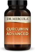Dr. Mercola Curcumin Advanced - 500 mg Curcumin Root Extract - 95% Curcuminoids - For Vision Health Digestion &amp Focus - Sustained Release - Non-GMO Gluten-Free &amp Soy-Free - 90 Servings (90 C