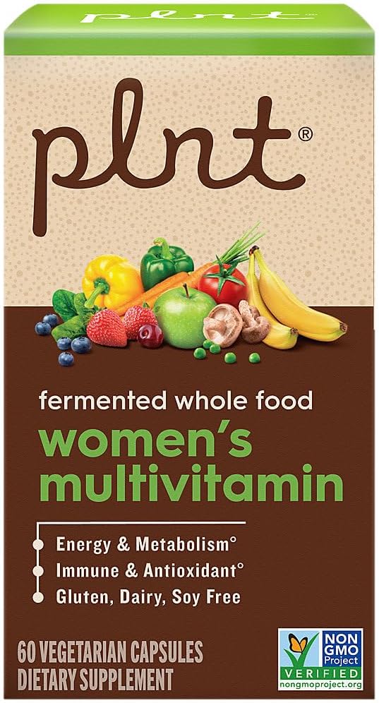 plnt Fermented Whole Food WomenaTMs Multivitamin (60 Vegan Capsules)