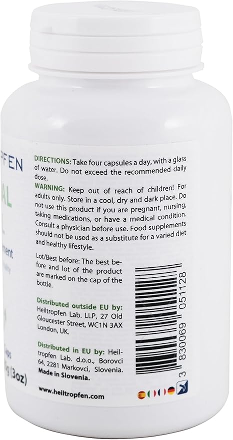 Heiltropfen Eternal Vital - Natural Ageless Vitality | 12-Compound Complex | 120 Veggie Capsules | Dietary Supplement | Third-Party Tested