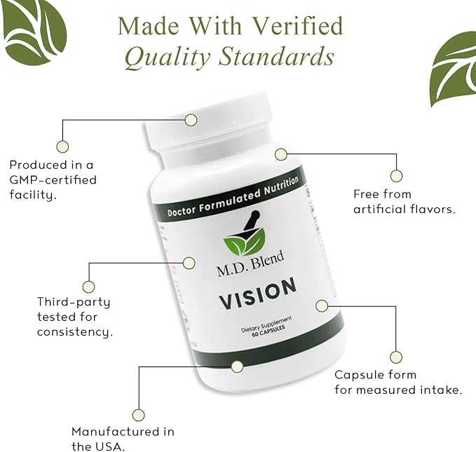 Vision Expertly Formulated Lutein and Zeaxanthin Supplements for Eye Health AREDS2 Preservision Support Astaxanthin Zinc Thiamine Eye Vitamins A &amp C - 30 Capsules (Pack of 1)