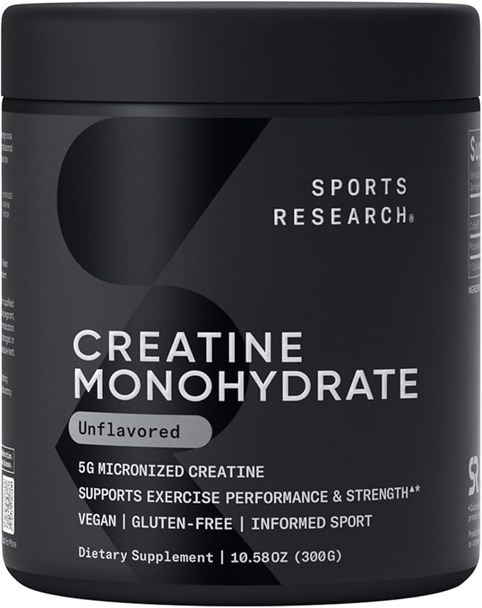 Sports Research® Organic Pineapple Coconut Greens - Digestive Health Natural Energy &amp Mood Support &amp Creatine Monohydrate &amp D3 5000iu with Vitamin K2 100mg