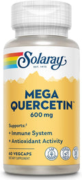 SOLARAY Mega Quercetin with Bromelain Vitamin C and Bioflavonoids - Antioxidant and Immune Support Supplement Hearth Health and Blood Pressure Support - Vegan 60-Day Guarantee 60 Serv 60 VegCaps