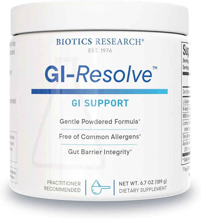 Biotics Research Gastrazyme &amp GI Resolve –Digestive &amp Gut Lining Support – Vitamin U Chlorophyllins Gamma Oryzanol L-Glutamine Zinc Carnosine &amp Botanicals – Gastrointestinal Health- 90