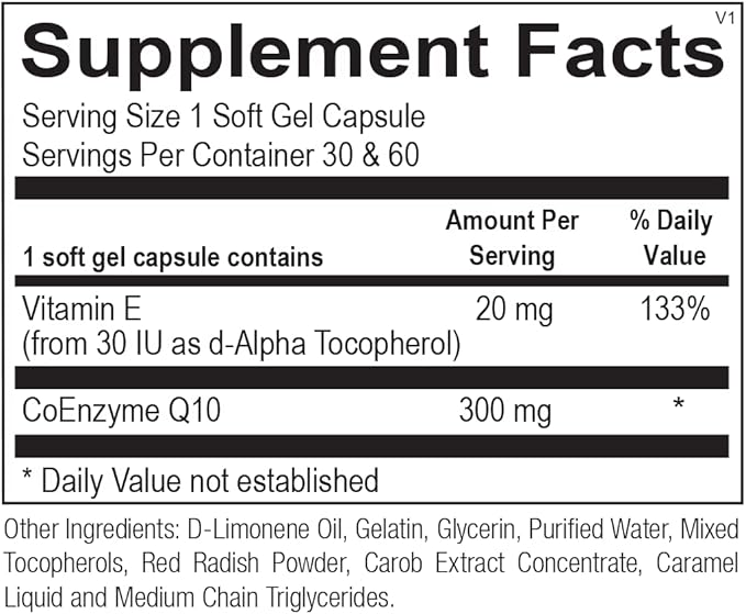 HormoneSynergy CoQ10 300 mg. by Dr. RetzlerRx™ - 30 Softgels