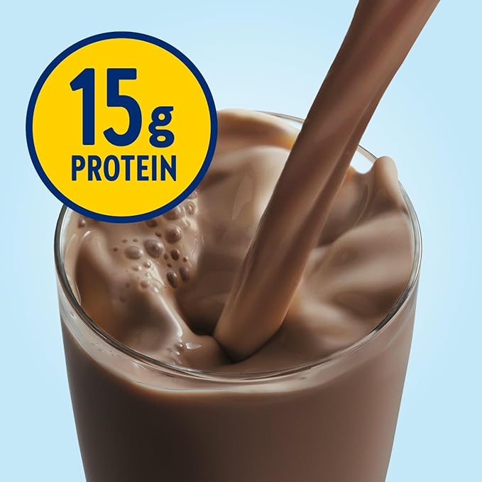Glucerna Hunger Smart Diabetes Care Shake Classic Chocolate Diabetic Meal Replacement to Support Blood Sugar Management 15g Protein 180 Calories Ready to Drink 10 Fl Oz 24 Pack