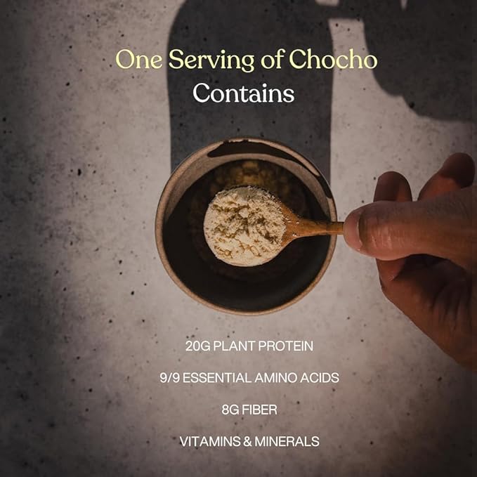 Mikuna Chocho Superfood Protein Plant-Based Protein Powder Travel Packs - Vegan Gluten Free 3g Net Carbs or Less and Bioavailable Non-Isolate (8 Servings Cacao)