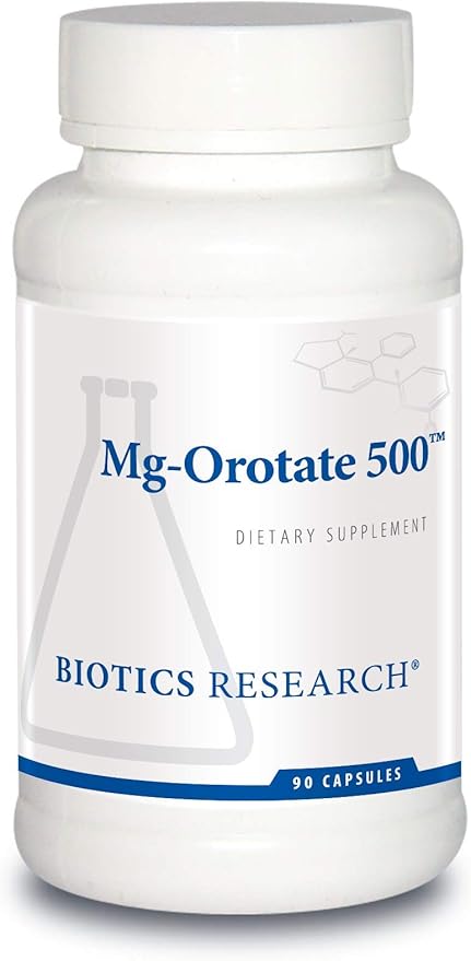 Biotics Research Mg Orotate 500mg™ Magnesium Orotate - 2 Capsules per Serving (1000mg) - Cardiovascular Support Heart Health Overall Relaxation Improves Sleep and Muscle Relaxation - 90 Caps