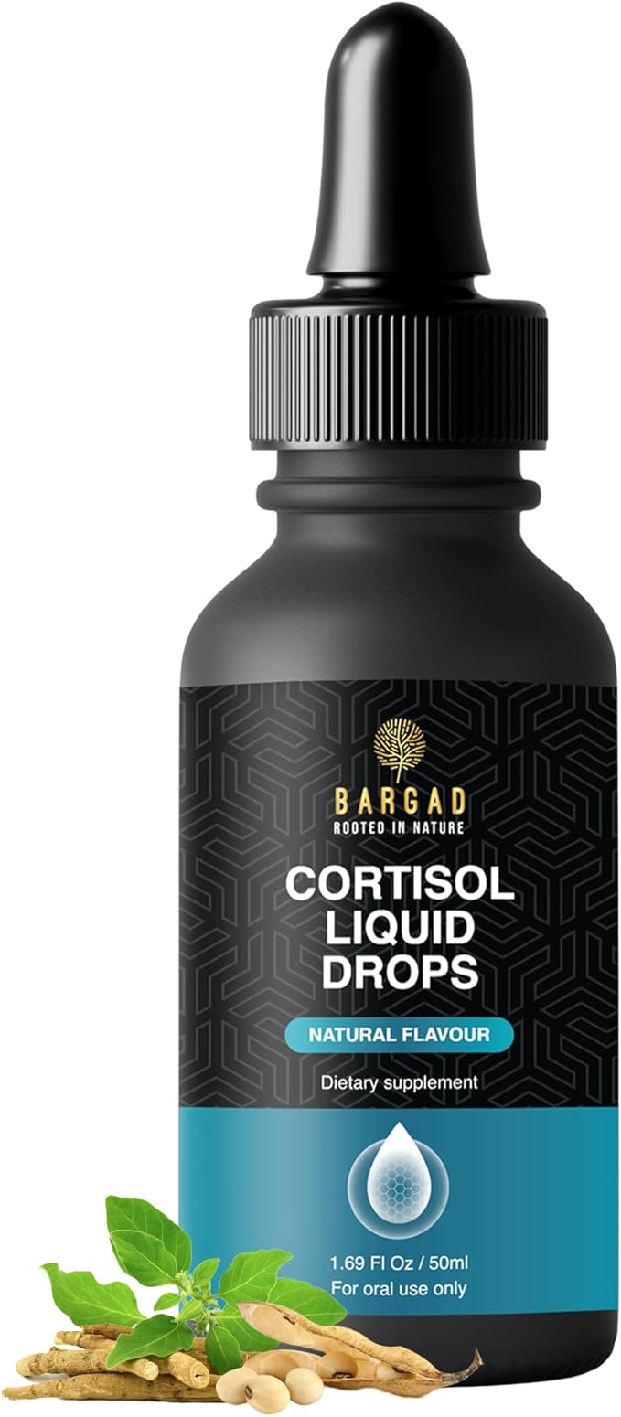 Cortisol Drops – Natural Herbal Liquid Supplement for Daily Stress Support Mood Balance &amp Adrenal Health – Calming Botanical Extracts – Alcohol-Free Formula – 2 fl oz
